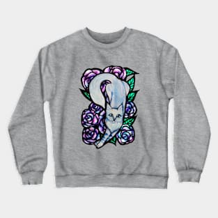 Kitty Cat Floral Crewneck Sweatshirt